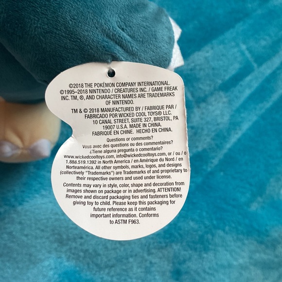 🔴⚪️🟡NWT Pokémon Snorlax Plush Toy 🔴⚪️🟡 - Picture 15 of 16